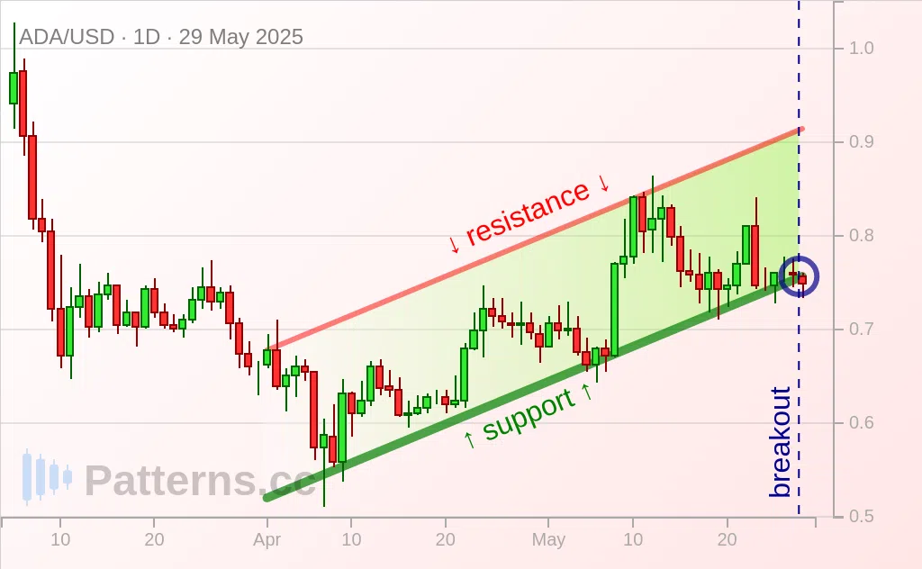 Cardano: Bearish Flag 05/29/2025