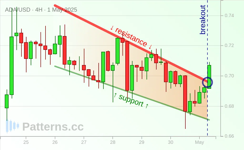 Cardano: Biseau Descendant 1 mai 2025