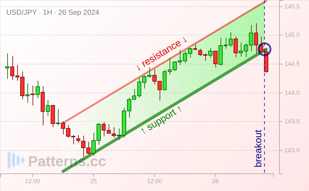 USD/JPY: Bearish Flag 09/26/2024