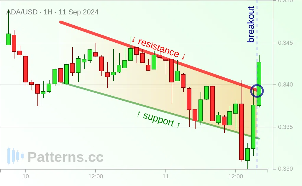 Cardano: Falling Wedge 09/11/2024