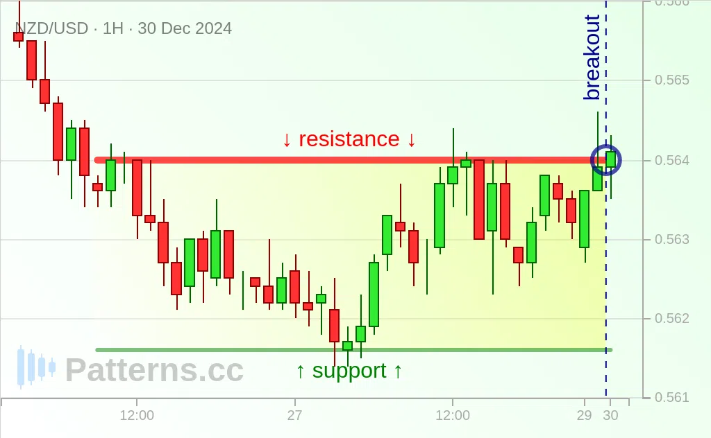 NZD/USD: Прямоугольник 30.12.2024