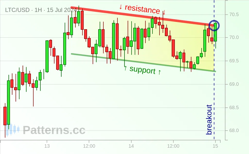 Litecoin: Bandeira de Alta 15/07/2024